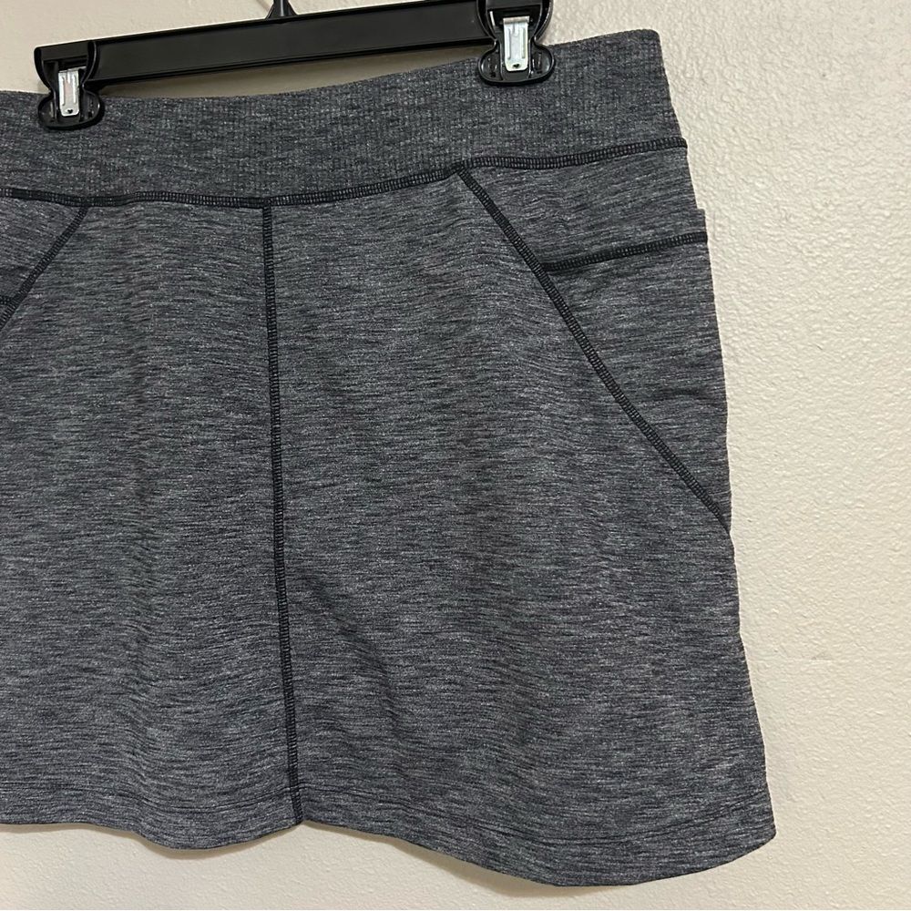 Athleta Excursion Gray Athletic Mini Skort Skirt … - image 6